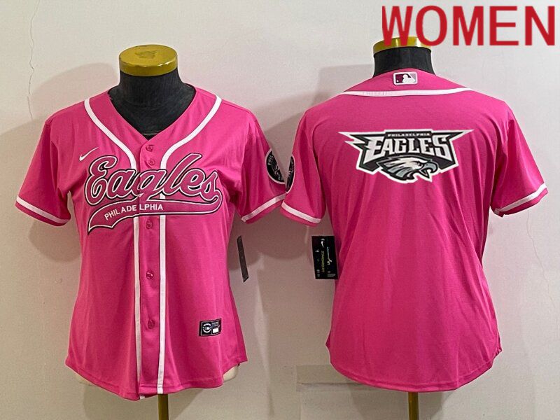 Women Philadelphia Eagles Blank Pink 2022 Nike Co branded NFL Jersey->dallas cowboys->NFL Jersey